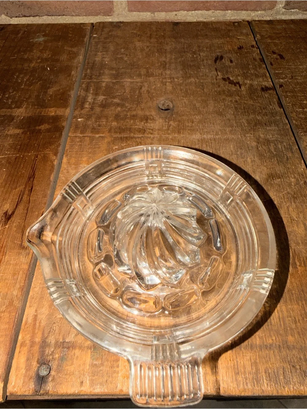 Clear Glass Citrus Reamer Juicer - Home Dining